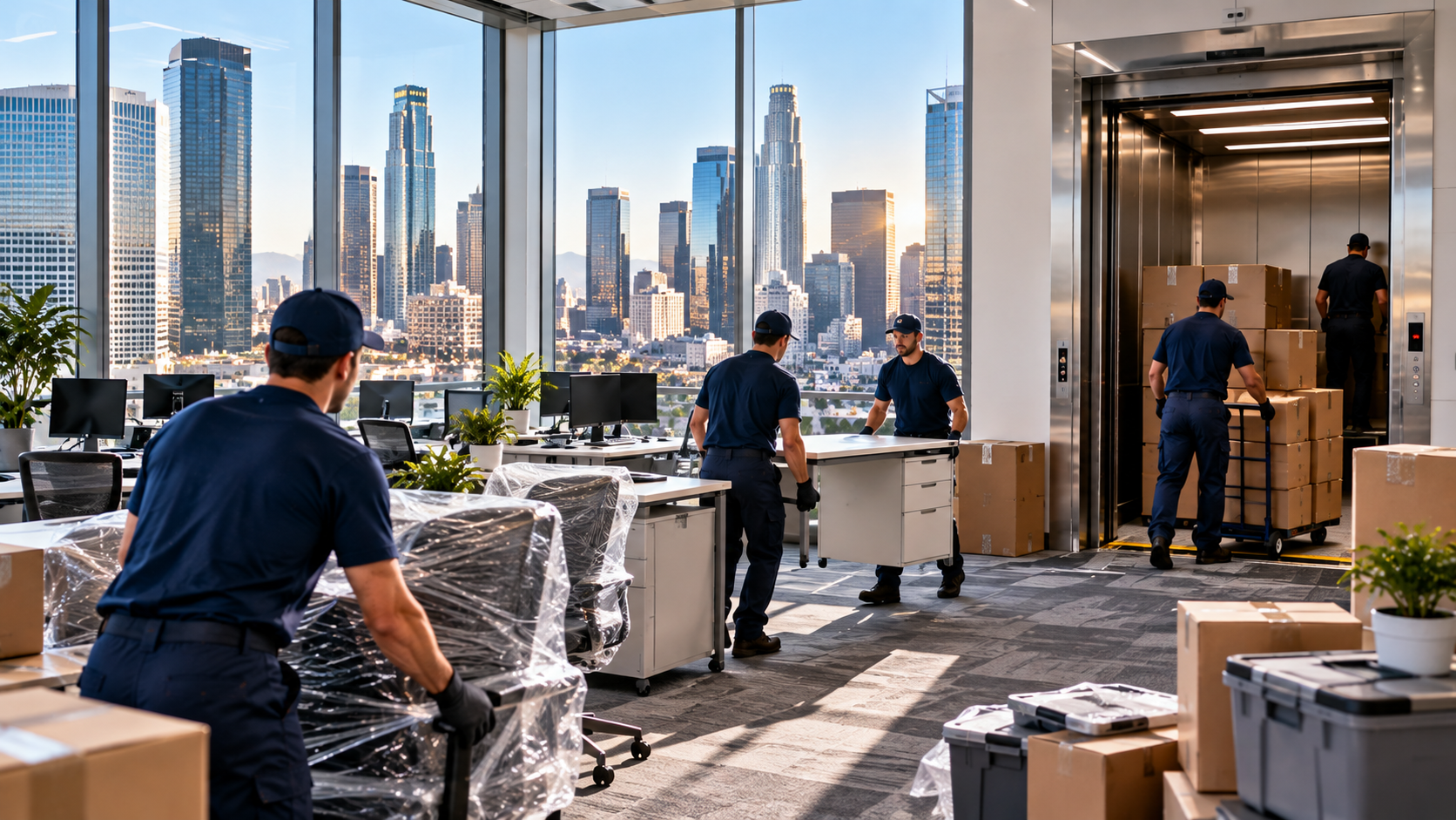high-rise office move